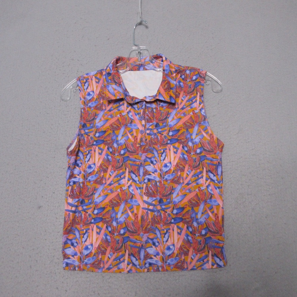 Born Primitive Top Victory‎ Polo Women Medium stretchTEK Sleeveless Athleisure